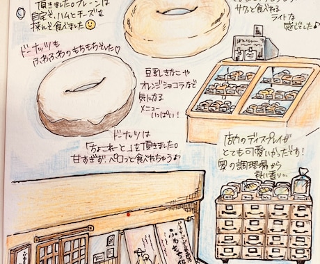 あなたのお店のメニュー、紹介イラスト描きます 飲食店などのメニュー、外観のイラスト描かせてください^ ^ イメージ2