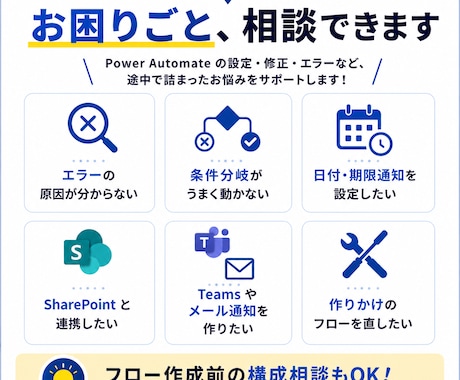 PowerAutomateの設定を支援します SharePoint連携も実務目線で整理します イメージ2