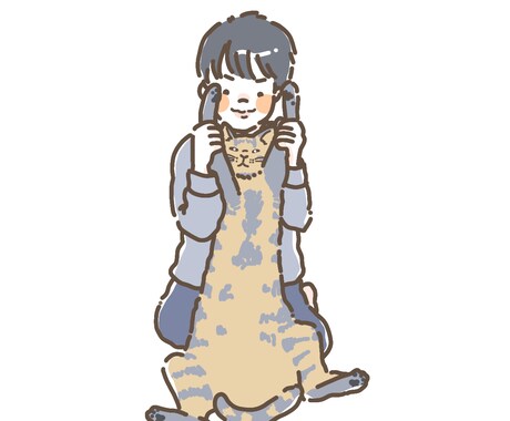 お子さんのイラスト描きます お子さん、ご家族の写真を元にイラストを描きます！ イメージ2