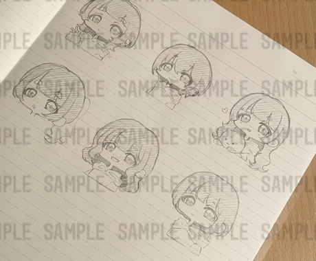 デフォルメイラスト描きます 可愛いデフォルメイラストを動物のぬいぐるみ付きで描きます！！ イメージ2