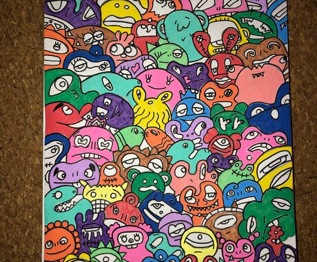 同じ絵が描けないので違う絵が届きます 全て一点限りとなっています。写真とは違う絵が届きます イメージ2