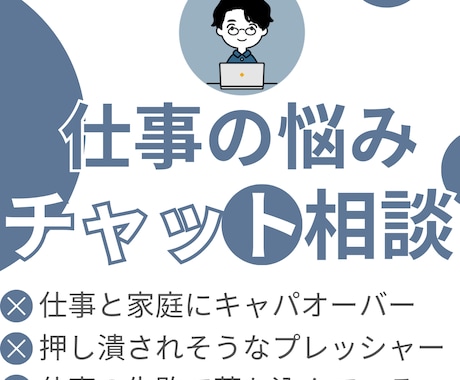 7日間・無制限｜会社員ブロガーの私が寄り添います 電話が苦手な人向け｜チャットで悩みを吐き出せば楽になりますよ イメージ1