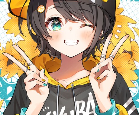 キラキラポップ！鮮やかで目を惹くイラスト制作します 商用利用可！プロクオリティのイラストをあなたに！ イメージ1