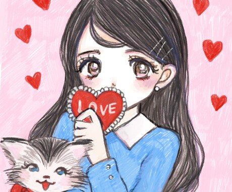ガーリーレトロかわいい女の子のイラストを書きます LINE、X、Instagram、Youtubeに！ イメージ2
