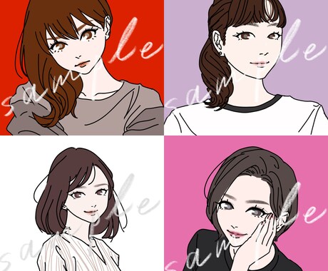 商用OK◎スッキリ爽やかなアイコン描きます 事前に丁寧なヒアリングを行います。初めての方でも安心です イメージ2