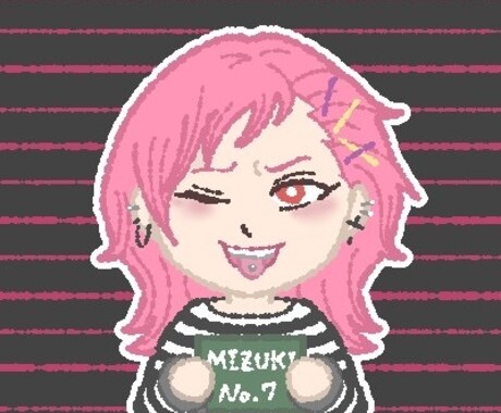 囚人風デフォルメ似顔絵アイコンを作成します 他の人とはちょっと違うアイコンが欲しいあなたに！ イメージ2