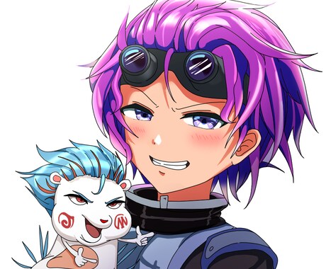 好きなキャラと、要望あればあなたをイラストにします 好きなキャラとの並びのキャラアイコンを手に入れませんか？ イメージ2