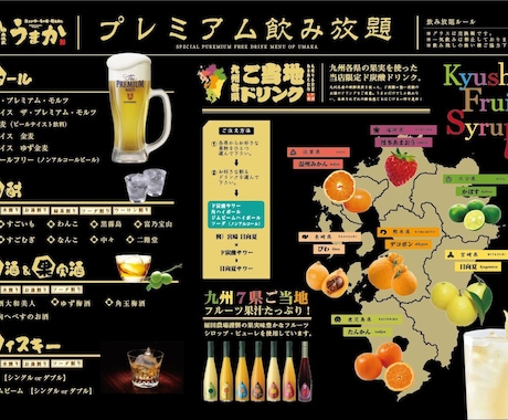 飲食店メニュー表作成します イメージ1