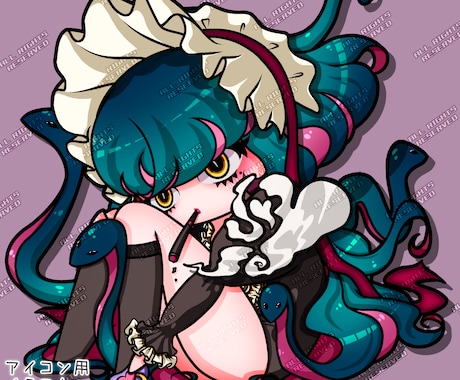 インパクトある【アイコン用イラスト】描きます えちかわ♡/ポップ/微ｶｰﾄｩｰﾝちっく！で最強カワイイ♥︎ イメージ2