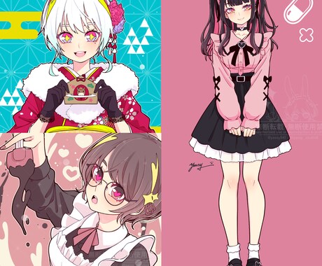 商用OK！ワンテイクでイラストアイコン描きます 煩わしいやりとり不要！リテイク無しで可愛いイラストを✨ イメージ2