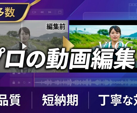 チームで稼働中！YouTube動画編集いたします 100本以上の実績！定期的な依頼も大歓迎です！ イメージ1