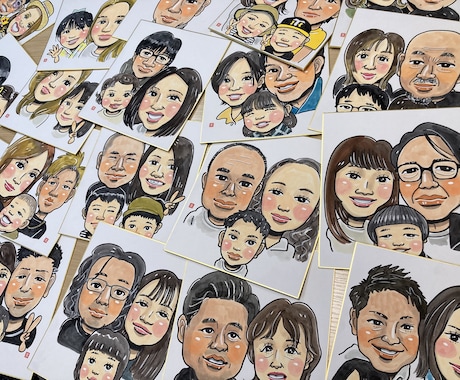 フジTV「いいとも！」似顔絵マスターが描きます 色紙に4名様分の似顔絵を描きます！プレゼントに最適！ イメージ2