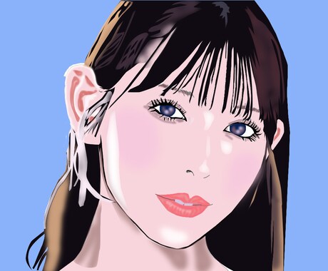 似顔絵作成します 写真データを元に似顔絵作成します。 イメージ2