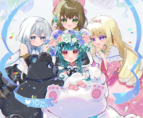 イラスト制作します Vtuber、小説や同人誌の挿絵などに使えるイラスト描きます イメージ2