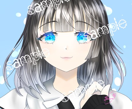 アイコンや一枚絵のイラスト受付ます かわいい女の子大得意！アイコン、一枚絵、まずはお見積もりを！ イメージ2