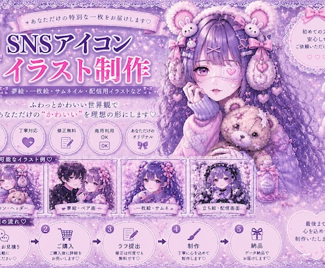 SNSアイコン作成対応いたします ー 画像制作企画のPM経験もあり柔軟にご対応致します ー イメージ1