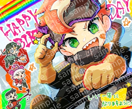可愛い低頭身のアバターイラスト描きます イメージ1