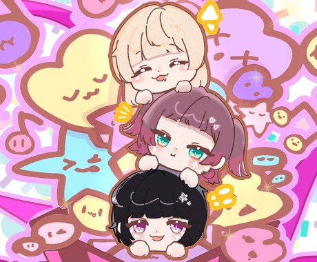 アイコン、バースデーフライヤー等描きます アイコンや推しへのフライヤーが欲しい方、1枚絵など対応可能 イメージ2