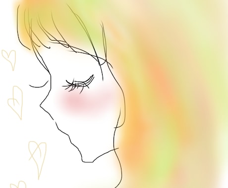 横顔イラスト描きます イメージ1