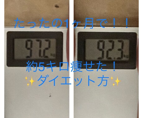 短期間で結果が出るダイエット方法を教えます イメージ1