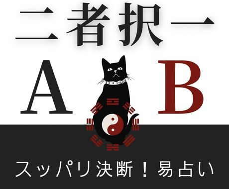 二者択一【白黒はっきり】正解出します 引越し、大きな買い物、告白などすぐ決めたいことに イメージ1