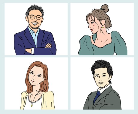 シンプル・おしゃれな似顔絵であなたの魅力を伝えます 【5名様限定価格】SNSや名刺などに！似顔絵で好印象に！ イメージ1