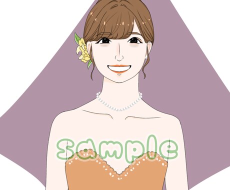 リアル風な名刺やWebでも使える似顔絵描きます 大人っぽく軽いタッチでSNSやウェディングに使えます！ イメージ2