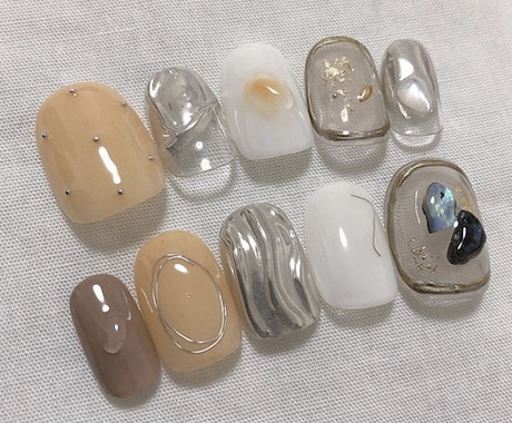 ジェルネイルチップをお作りします デートやお出かけ前にシールで貼るだけ簡単ジェルネイル♡ イメージ2