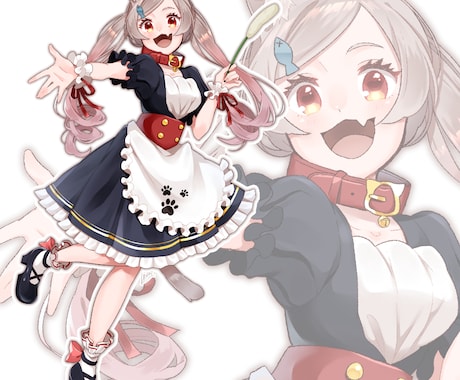 キャラクターメインのイラスト描きます 動画や本や立ち絵など、キャラクターを必要としている方へ！ イメージ1
