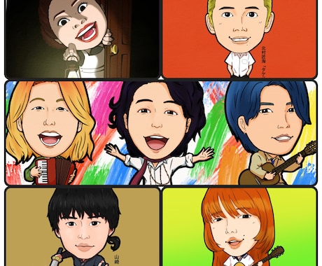 SNS,ブログ向け、似顔絵アイコン制作します 「自分」を伝える似顔絵アイコン！あなたらしさを表現します！ イメージ2