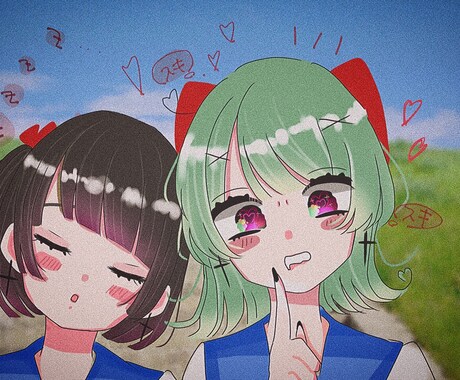 貴方だけのイラストアイコン描きます 画像のように様々な絵柄が可能です！ イメージ2