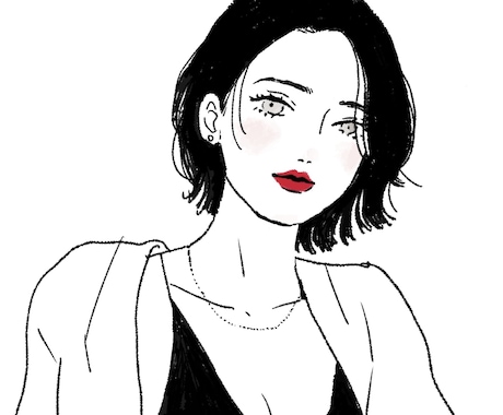 おしゃれでかわいい！ハイセンスな似顔絵描きます SNSアイコンに使いやすいおしゃれ女子・男子イラスト描きます イメージ2