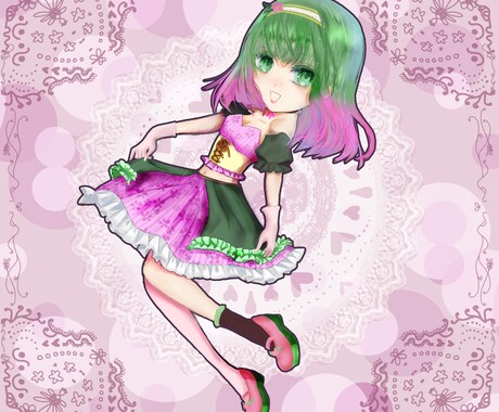 先着3名様限定価格！ミニキャライラスト作成します 収益化された配信での利用料不要です！繊細な装飾施します イメージ2