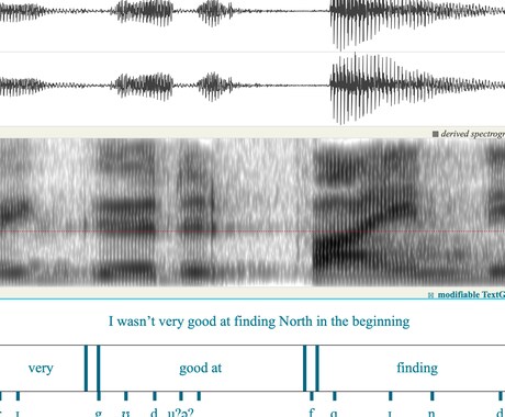 音声分析ソフトを使用しシャドーイングの添削をします 音声・発音の専門家がPraatで英語の発音を添削します イメージ1
