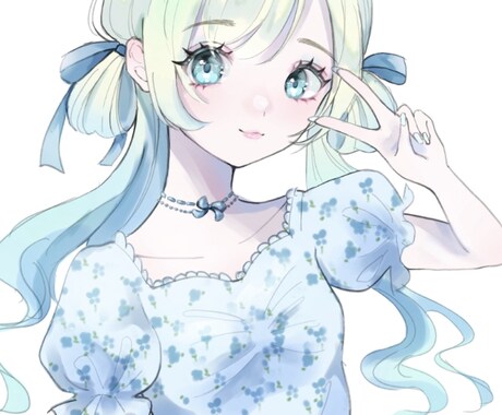 女の子のイラスト作成致します イメージ1