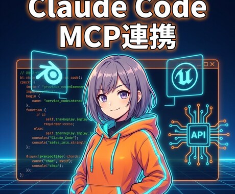 Claude Code+MCP連携の環境構築します Blender・UE連携など3D制作からAPI接続まで対応 イメージ1