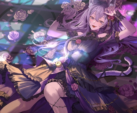 厚塗り風イラストお描きします 様々な用途に合わせて使用可能な高クオリティイラストを作成！ イメージ1