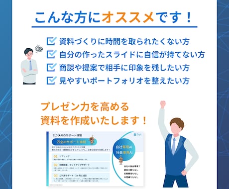 プレゼン力を強化できるオリジナルスライド制作します 伝わる！見やすいスライドで商談を有利に イメージ2