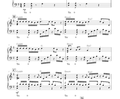 楽譜【低価格】作成します 迅速対応！ピアノ、バンドスコアなど♬ イメージ1