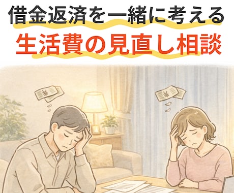 借金返済に追われる50代｜返済の道を一緒に作ります 質素な生活なのに借入が減らない理由。今、はっきりさせませんか イメージ1