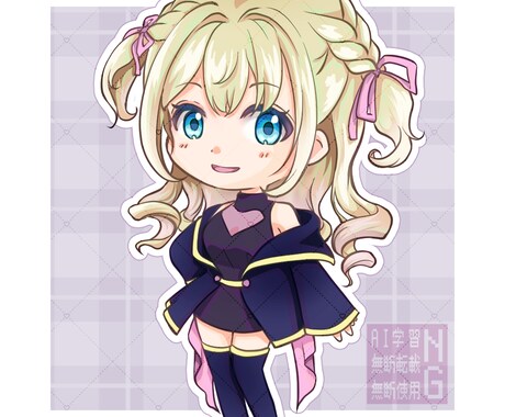 デフォルメ・SDキャラアイコン描きます アニメ塗りで可愛いイラストをお描きします！ イメージ2