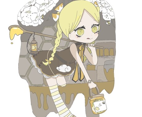 キャラデザ、1枚絵、立ち絵等承ります 幅広い用途にご利用いただけます。 イメージ2