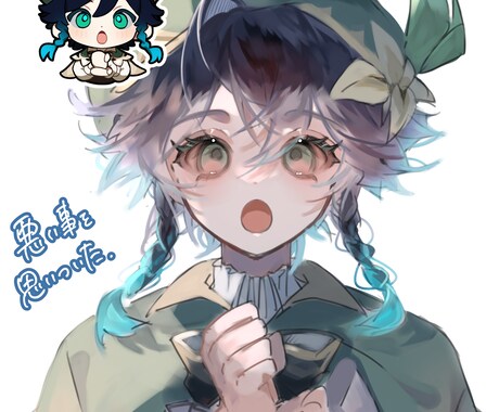 SNS等のオリジナルアイコンを描かせていただきます 透明感のある仕上がり/一枚絵も可 イメージ2