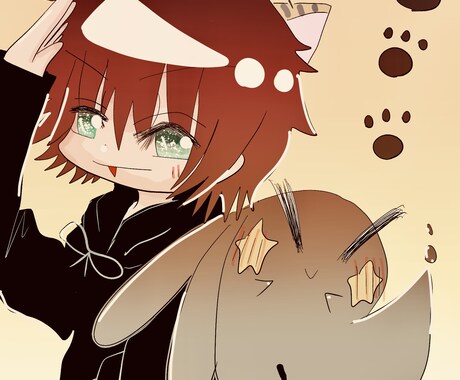 かわいい男の子のイラスト描きます 動物、食べ物、人外も描けます！ イメージ2