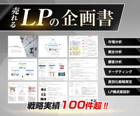 売れるLPのマーケティング戦略企画書を作成します イメージ1
