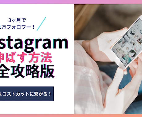 Instagram10万フォロワーの運用教えます 事例、アカウント設計、市場調査、バズる投稿、分析 イメージ1