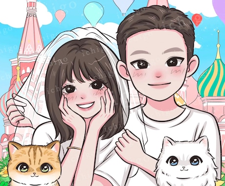 SNSアイコン 名刺 商用可イラスト似顔絵描きます あなたと大切な人の笑顔を、絵で残しませんか？ イメージ1