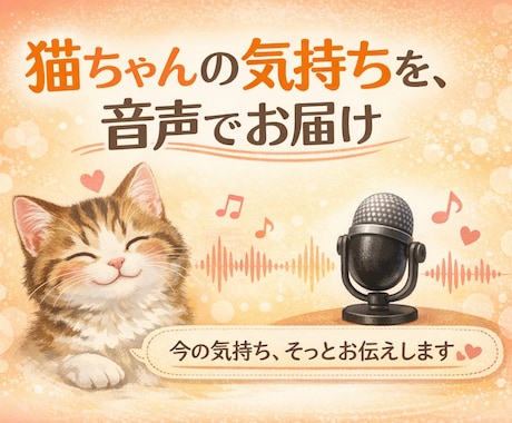 大切な猫ちゃんの気持ちをお伝えします アニマルコミュニケーション（音声納品） イメージ1