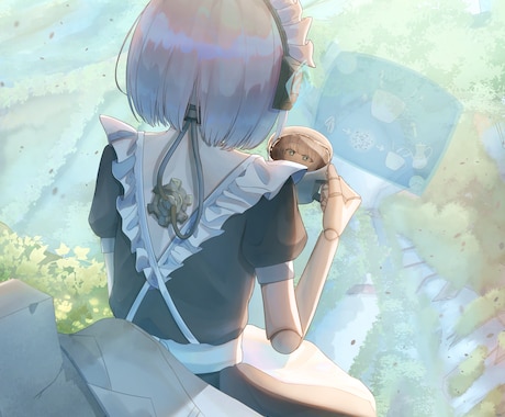 キャラクターのイラストを描きます！背景も描けます イメージ1