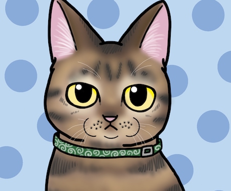ペットのデフォルメ似顔絵描きます